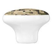 Classic Digital Camouflage Keramische Knop (Zijkant)