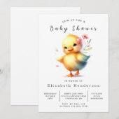 Classic Digital Duck Baby shower Kaart (Voorkant / Achterkant)