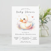 Classic Digital Duck Baby shower Kaart (Staand voorkant)