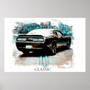 *~* Classic Digital NIR Musea Antiek Car Poster