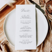 Classic Dinner Menu Bruiloft Receptie Maaltijd Kaa