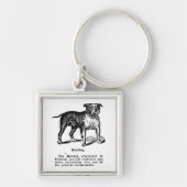 CLASSIC DOG BULLDOG Key Ring Sleutelhanger (Voorkant)