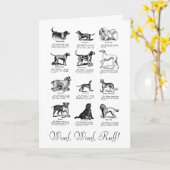 CLASSIC DOG VERJAARDAG WENS KAART (Gele Bloem)