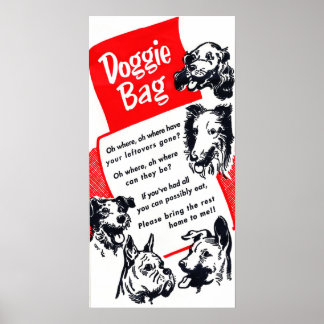 Classic Doggie Bag Graphic Poster