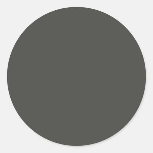 Classic donkergrijs Classic ronde Sticker (Voorkant)