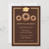 Classic Donuts en Degree Photo Afstuderen Kaart (Voorkant)