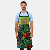 CLASSIC DOODLE ART OF FLOWERS "BEST CHEF" SCHORT (Gedragen)