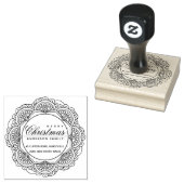 CLASSIC  DOUANESCHRISTMAS ADRES RUBBERSTEMPEL (Gestempeld)