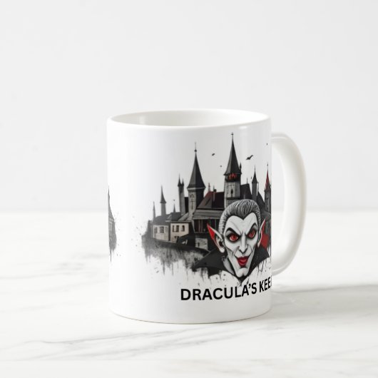 Classic Dracula Vampire Mug Koffiemok (Voorkant rechts)