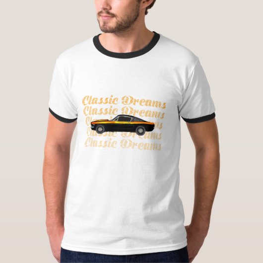 Classic Dreams Vintage Car T-shirt (Voorkant)