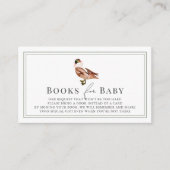 Classic Duck/Mallard White Baby Book Verzoek Informatiekaartje (Voorkant)