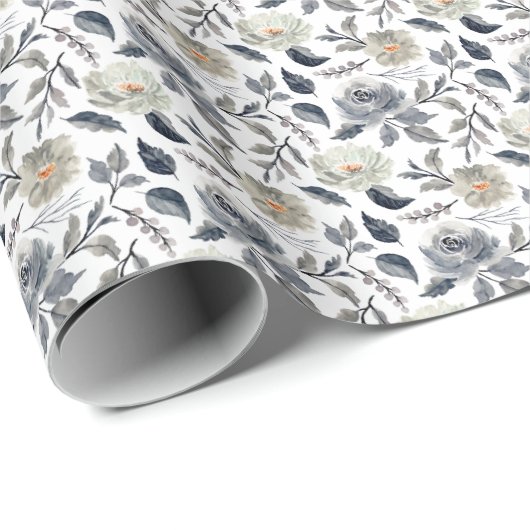 Classic Dusk Floral Cadeaupapier (Rol Hoek)