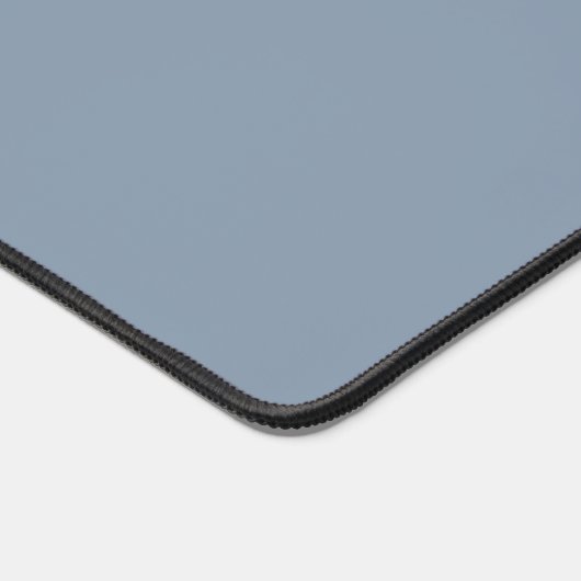 Classic Dusty Blue Floral Crest Monogram Bureaumat (Hoek)