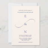 Classic Dusty Blue Minimale elegante stijlvolle br Kaart (Voorkant)