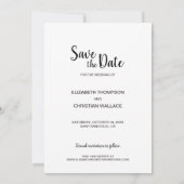 Classic Dusty Blue Photo Collage Wedding Save The Date (Achterkant)