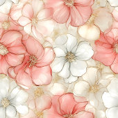 Classic dusty pink and gold 80th birthday wrap cadeaupapier