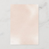 Classic Dusty Pink Floral Wedding Details Informatiekaartje (Achterkant)