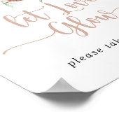 Classic Dusty Pink Rose Bloemen Laat Liefde Glow Poster