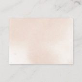 Classic Dusty Pink Rose Floral Honeymoon Wish Informatiekaartje (Achterkant)