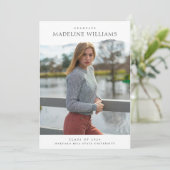 Classic Eenvoudig 5 Foto Afstuderen Collage Aankondiging (Staand voorkant)