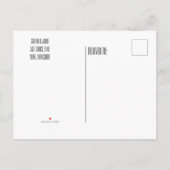 Classic Eenvoudige bruiloft uitnodiging Briefkaart (Achterkant)