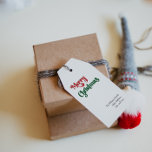 Classic Eenvoudige Merry Christmas Family Gift Lab Cadeaulabel<br><div class="desc">Vier het seizoen met deze unieke, klassieke eenvoudige Merry Christmas familie cadeau labels met een vleugje charme. Het minimalistische ontwerp toont een elegant rood en groen kleurenpalet, dat de gezellige sfeer van de winter oproept. De moderne en leuke aantrekkingskracht, gecombineerd met de traditionele formulering, creëer vormen een perfecte balans tussen...</div>