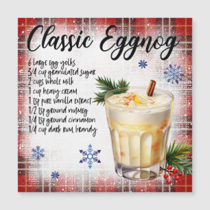 Classic Eggnog Recept Magnetische Kaart