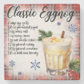 Classic Eggnog Recept Marmeren Onderzetter (Voorkant)