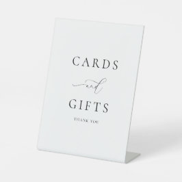 Classic Elegance Calligraphy Kaarten and Gifts Reclamebord Met Voetstuk