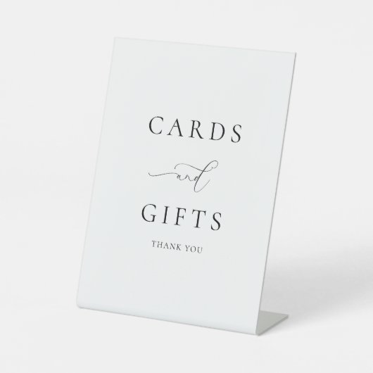 Classic Elegance Calligraphy Kaarten and Gifts Reclamebord Met Voetstuk (Voorkant)