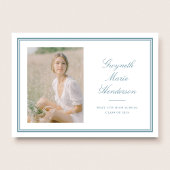 Classic Elegance Foto Afstuderen Aankondiging