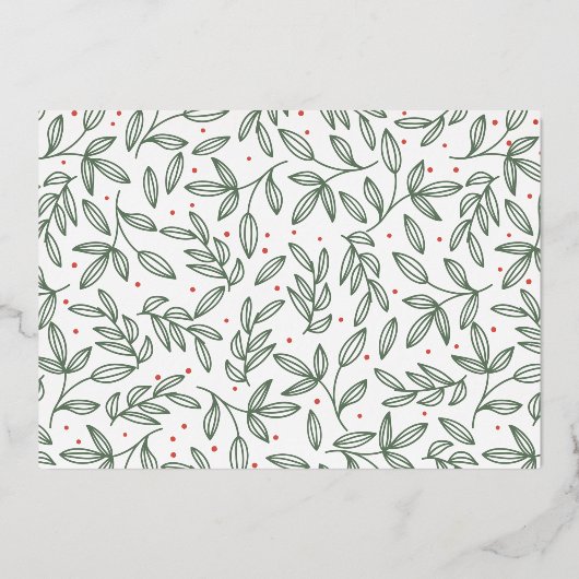 Classic Elegance Gold Vrolijk Kerstfeest Kaart (Achterkant)