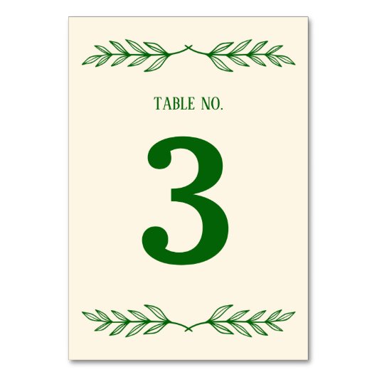 Classic Elegance Ivory & Emerald Islamic Wedding Kaart (Voorkant)