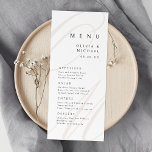 Classic Elegance kalligrafie monogram bruiloft Menu<br><div class="desc">Moderne klassieke minimalistische trouwmenukaarten zijn voorzien van elegante kalligrafie paar monogram en tijdloze serif lettertype event details in kleur bewerkbaar beige,  zwart-wit,  eenvoudig en verfijnd,  Groot voor formele vintage bruiloft,  romantische traditionele bruiloft,  moderne klassieke bruiloft in alle seizoenen. Bekijk alle bijpassende stukken in collectie.</div>