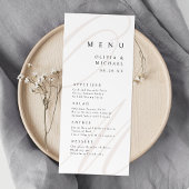 Classic Elegance kalligrafie monogram bruiloft Menu