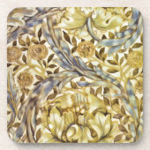 Classic Elegance  Patroon Golds en Blauw Onderzetter (Voorkant)