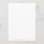 Classic Elegance Script Greenery Wedding Reception Informatiekaartje (Achterkant)