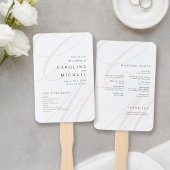 Classic Elegance Script Monogram Weddenschap Progr Handwaaier