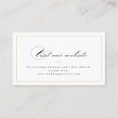 Classic Elegance Script Website Insert Card Plaatskaartje (Voorkant)