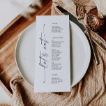 Classic Elegance Wedding Vrijgezellenfeest Menu<br><div class="desc">Dit prachtige menu is perfect voor je volgende evenement! Bewerk eenvoudig de menuitems en toon dit prachtige ontwerp op elk bord! Bekijk het hele collectie voor meer overeenkomende objecten!</div>