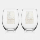 Classic & Elegant, 50e Jubileum wijnglazen Wijnglas Zonder Voet (Achterkant)