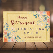 Classic Elegant Bloemen Waterverf Pensioen Partij Gastenboek