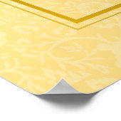 Classic Elegant Bloemen Waterverf Pensioen Partij Poster (Hoek)