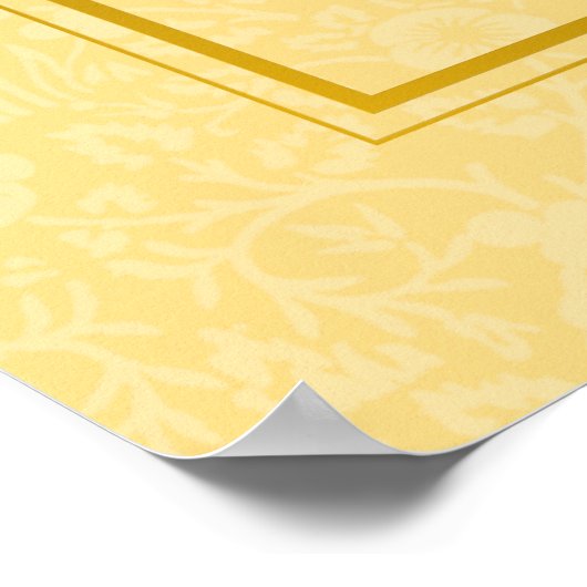 Classic Elegant Bloemen Waterverf Pensioen Partij Poster (Hoek)