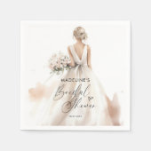 Classic Elegant Bride om Gown Vrijgezellenfeest te Servet (Voorkant)
