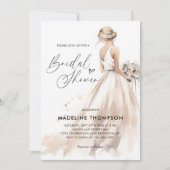 Classic Elegant bruid trouwjurk Vrijgezellenfeest Kaart (Voorkant)