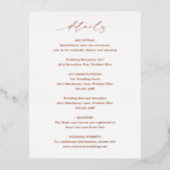 Classic Elegant Bruiloft Folie Behuizing Kaart (Voorkant)