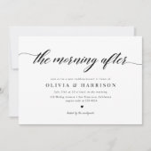 Classic Elegant Calligraphy Script Wedding Brunch Kaart (Voorkant)