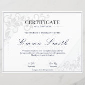 Classic Elegant Certificate Of Achievement Templat (Voorkant)