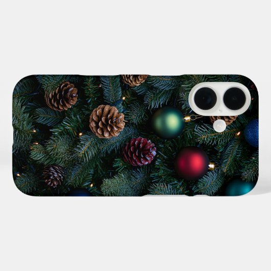 Classic Elegant Christmas Tree Ornaments Case-Mate iPhone Case (Achterkant (horizontaal))